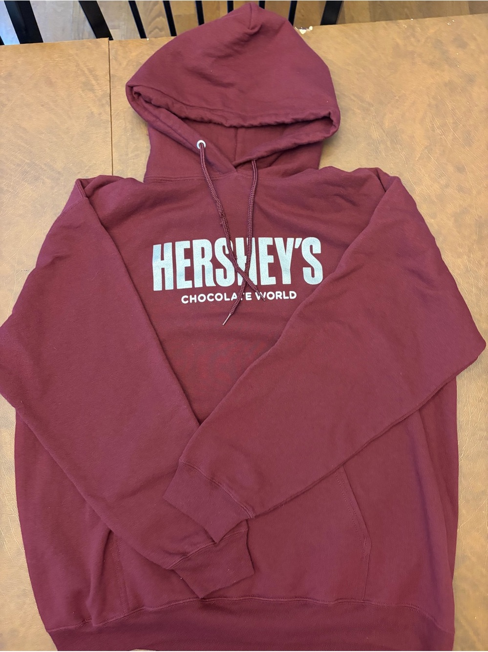 Hershey chocolate World brown hoodie sweatshirt